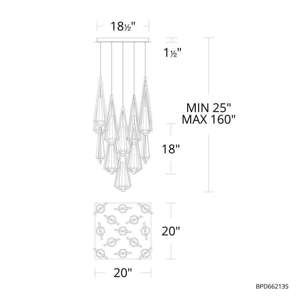 Schobek Crystal Linear Chandelier 13 Light - Richardrider