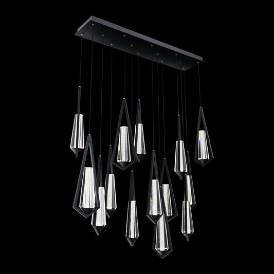 Schobek Crystal Linear Chandelier 14 Light - Richardrider
