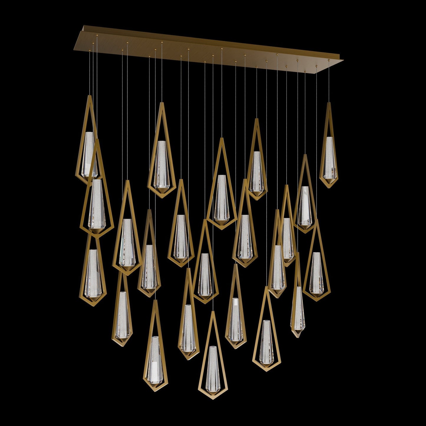 Schobek Crystal Linear Chandelier 23 Light - Richardrider