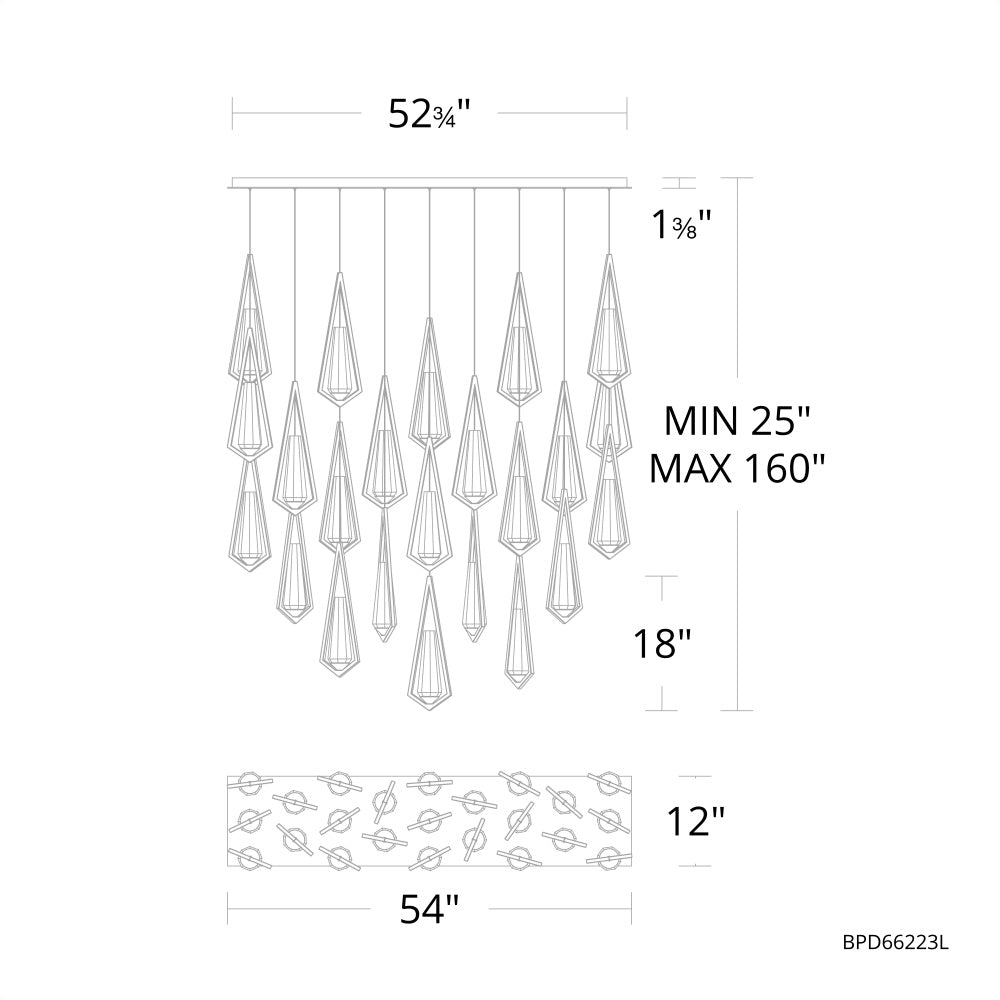 Schobek Crystal Linear Chandelier 23 Light - Richardrider