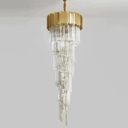 Bahay 2-Story Crystal Round Chandelier - Richardrider