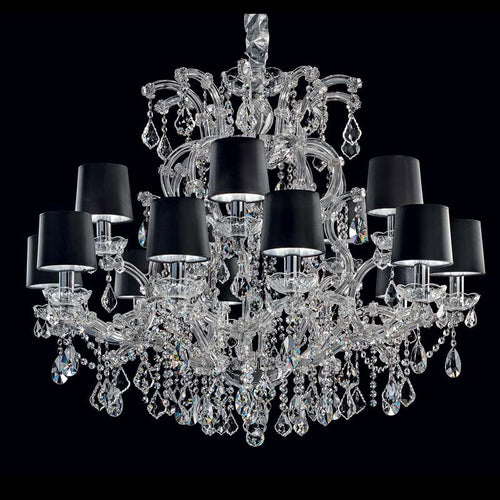 Black shade maria theresa chandelier