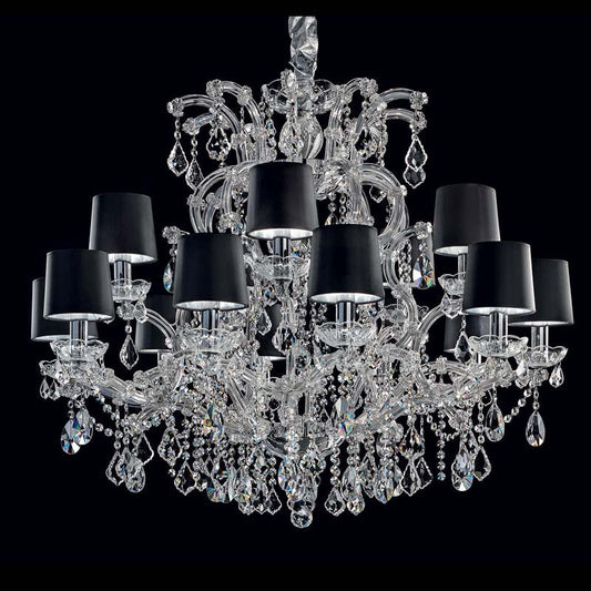 Black shade maria theresa chandelier