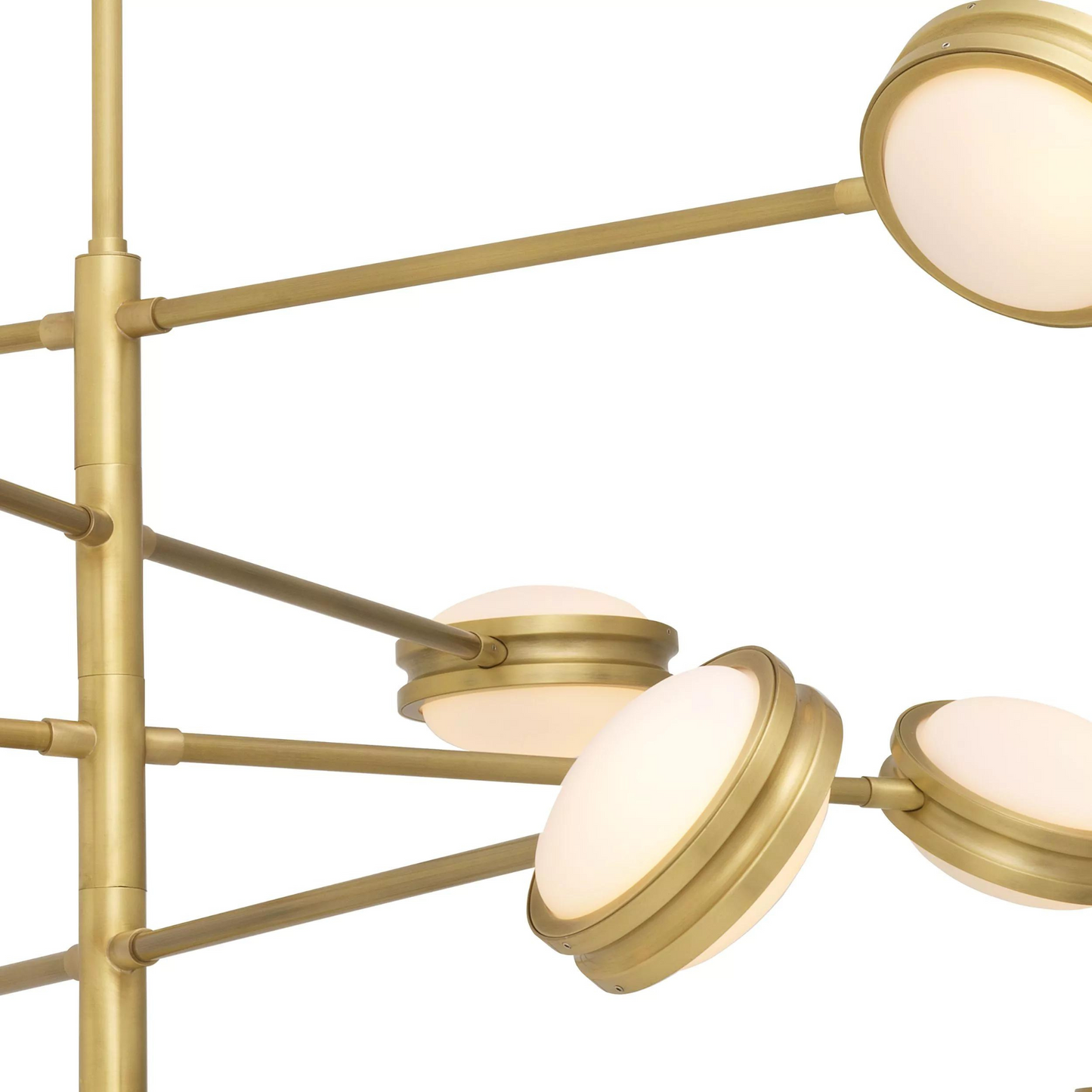 Blaize Modern Alabaster Brass Chandelier - Richardrider