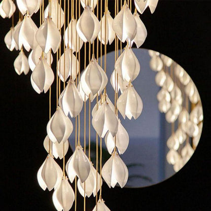 Petal Prism Designer Inspired Large Bloom Ceramic Chandelier - Richardrider