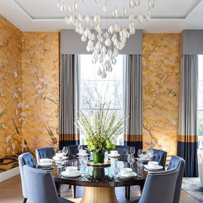 Galaxy Celeste Flora Crystal Spiral Chandelier