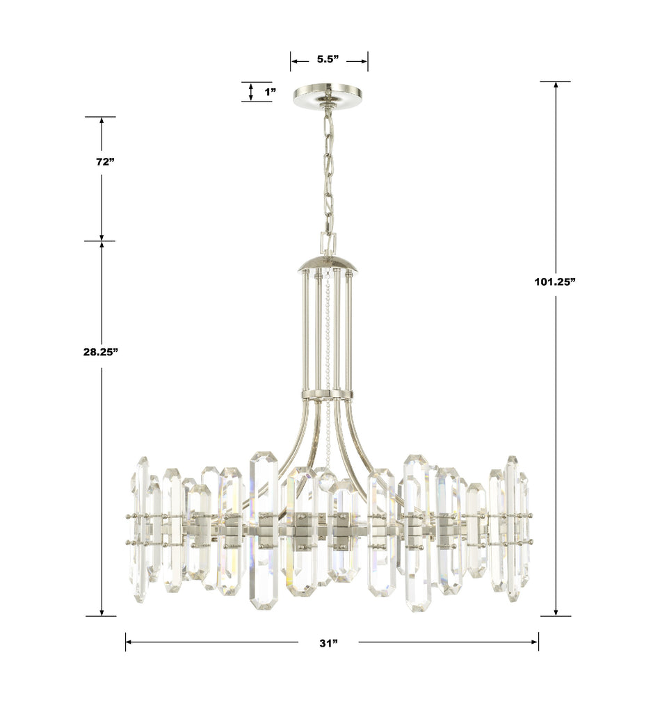 Balton 12 Light Chandelier - Richardrider