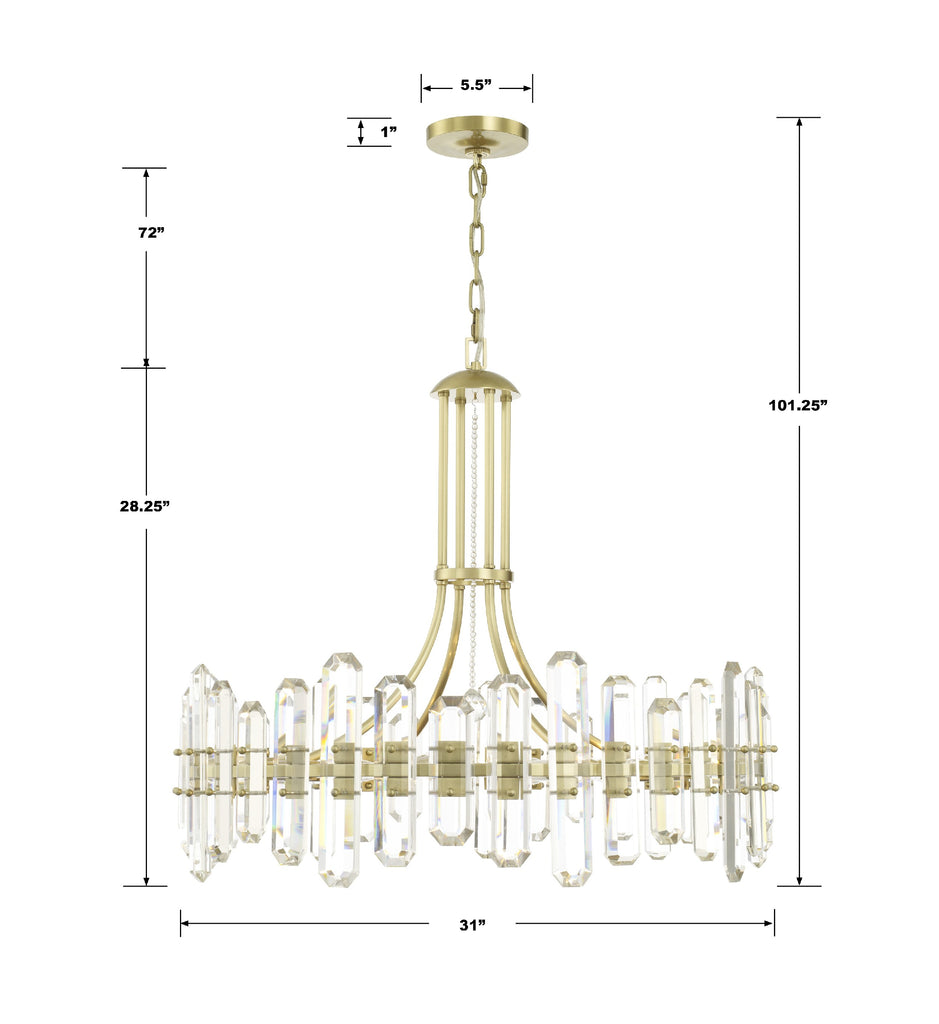 Balton 12 Light Chandelier - Richardrider