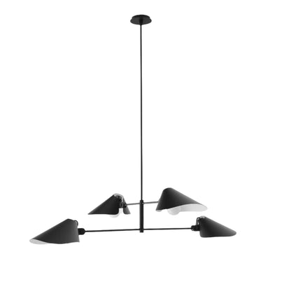 Ioneister Chandelier Painted Aluminum & Anodized Aluminum 55"W x 39"D