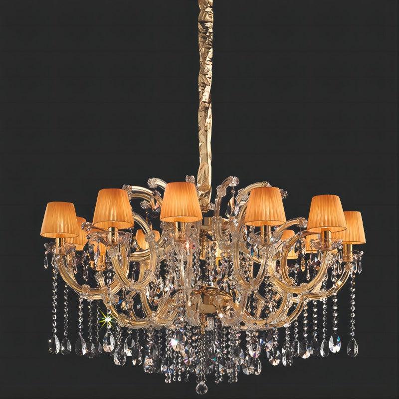 Classical Maria Theresa 12 Light Crystal Glass Chandelier - Richardrider