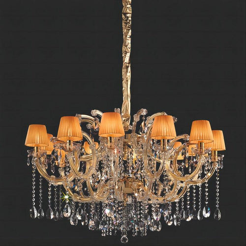 Classical Maria Theresa 12 Light Crystal Glass Chandelier - Richardrider
