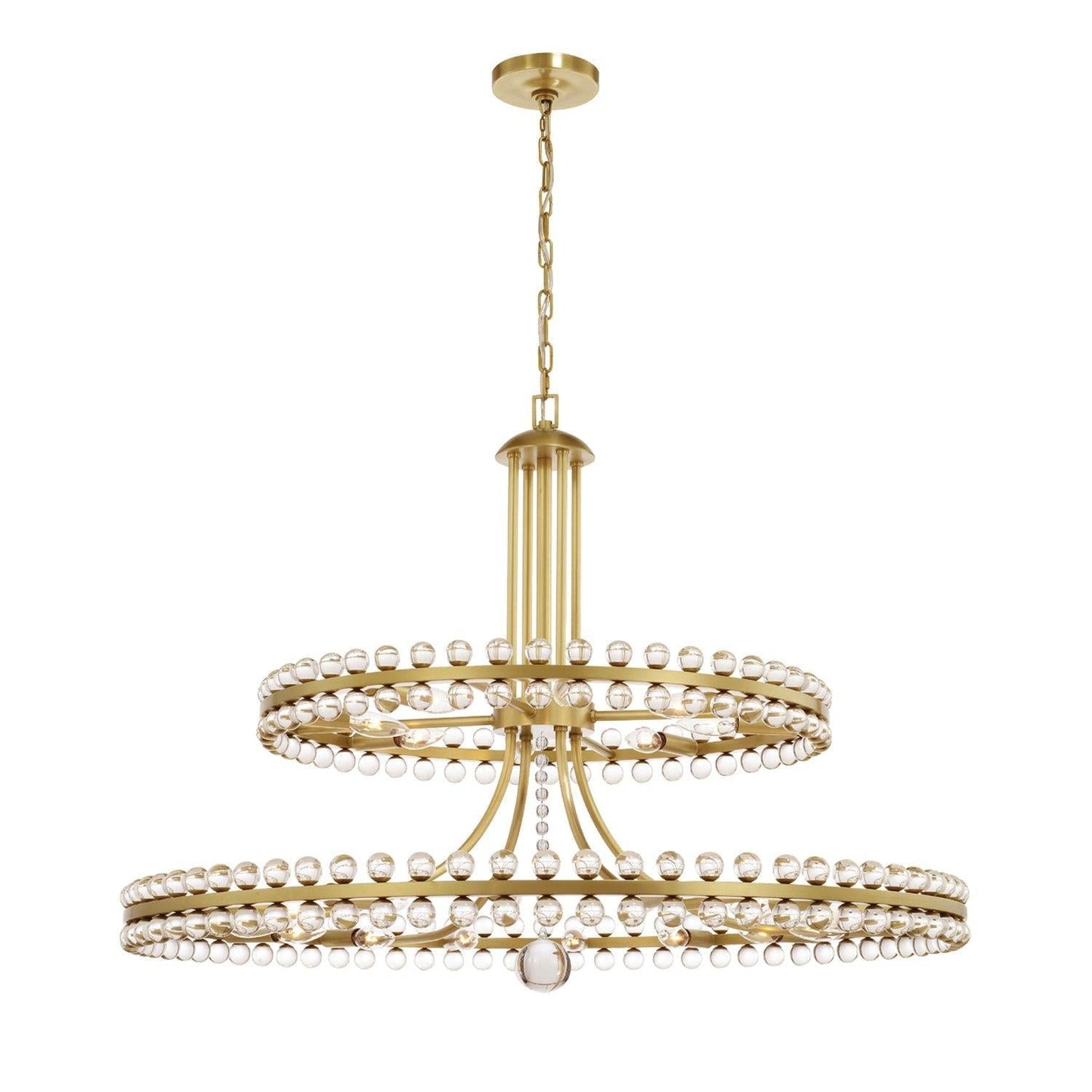 Clover 24 Light Crystal Chandelier 39''W - Richardrider