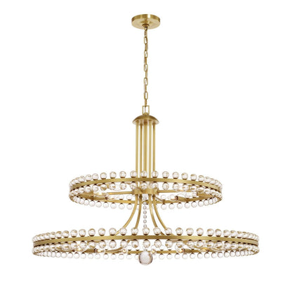 Clover 24 Light Crystal Chandelier 39''W - Richardrider