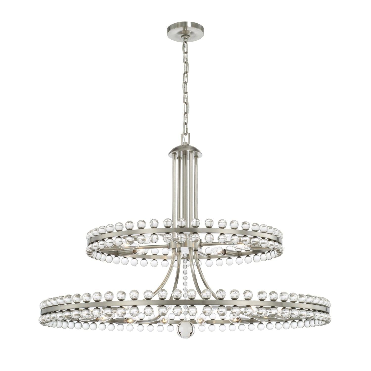 Clover 24 Light Crystal Chandelier 39''W - Richardrider