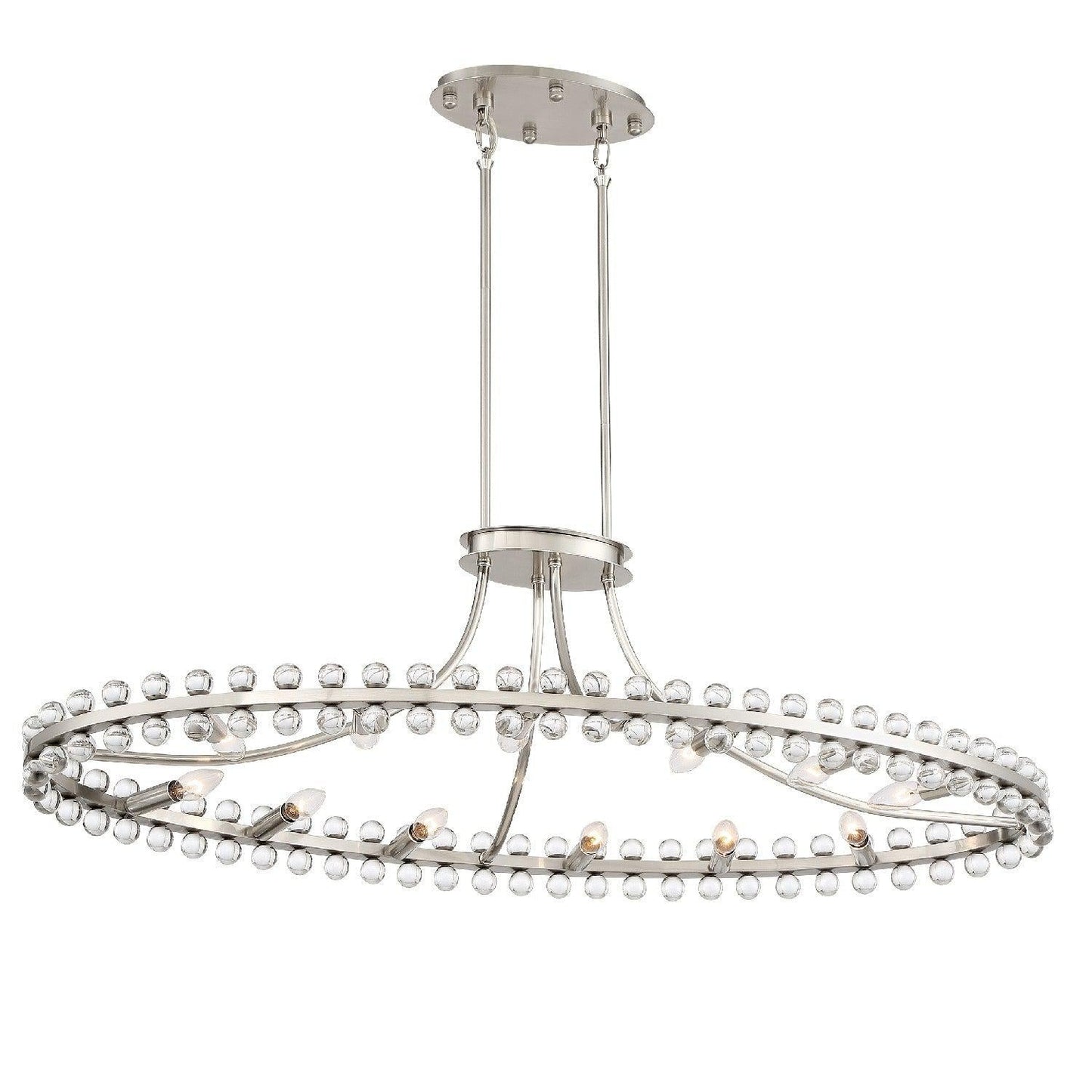 Clover Crystal Light Chandelier 45''W - Richardrider