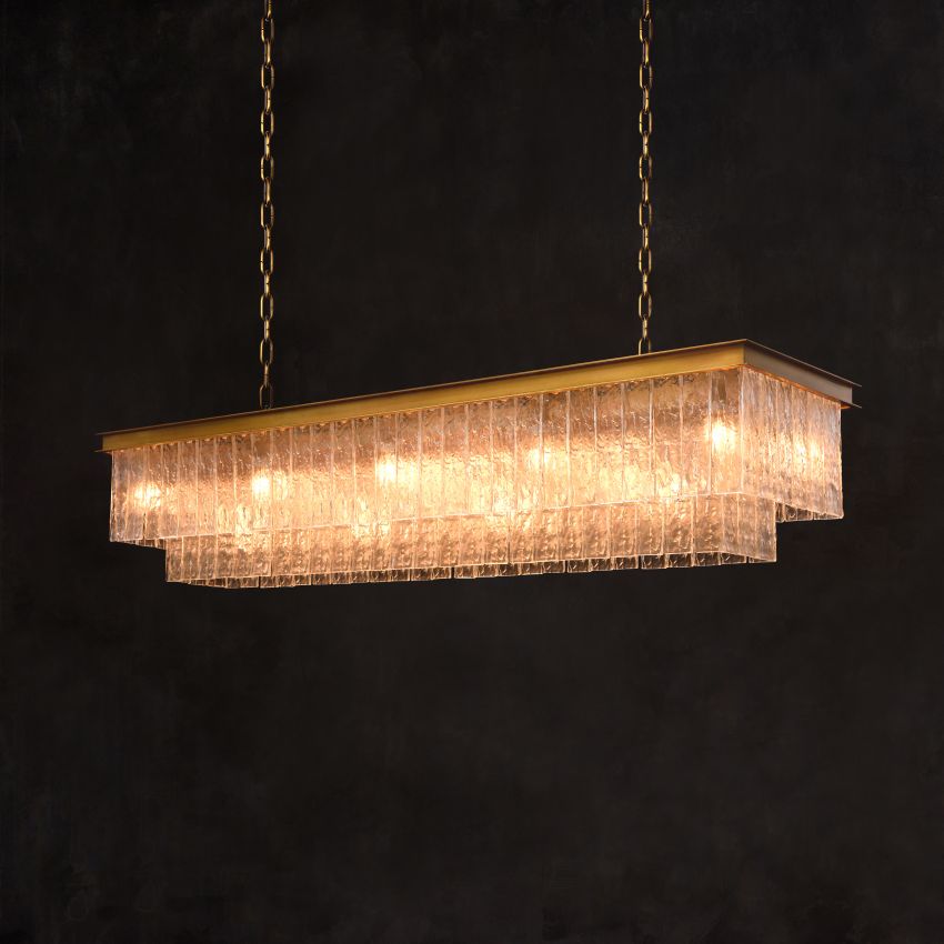 Claire Crystal Rectangular Chandelier - Richardrider