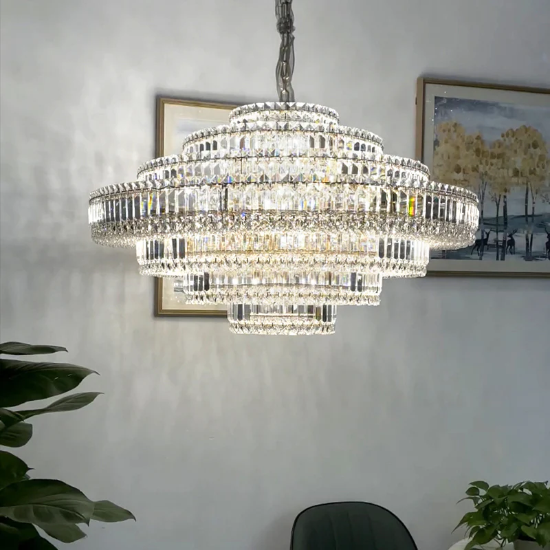 Cake Shape Luxury Crystal Chandelier - Richardrider