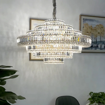 Cake Shape Luxury Crystal Chandelier - Richardrider