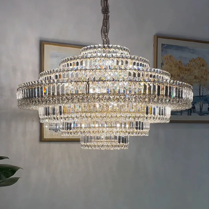 Cake Shape Luxury Crystal Chandelier - Richardrider
