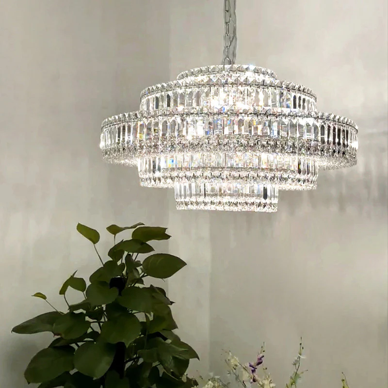 Cake Shape Luxury Crystal Chandelier - Richardrider