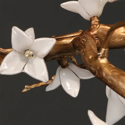 Crissy Branch Brass Bird Branch Linear Chandelier