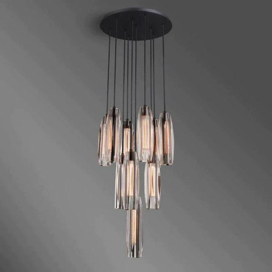 Camellia Crystal 10-Light Round Chandelier - Richardrider