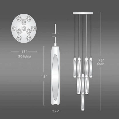 Camellia Crystal 10-Light Round Chandelier - Richardrider