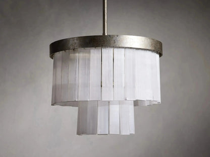 Cameron 2 Tier Selenite Chandelier