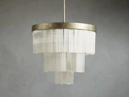 Cameron 3 Tier Selenite Chandelier