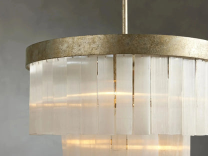 Cameron 3 Tier Selenite Chandelier