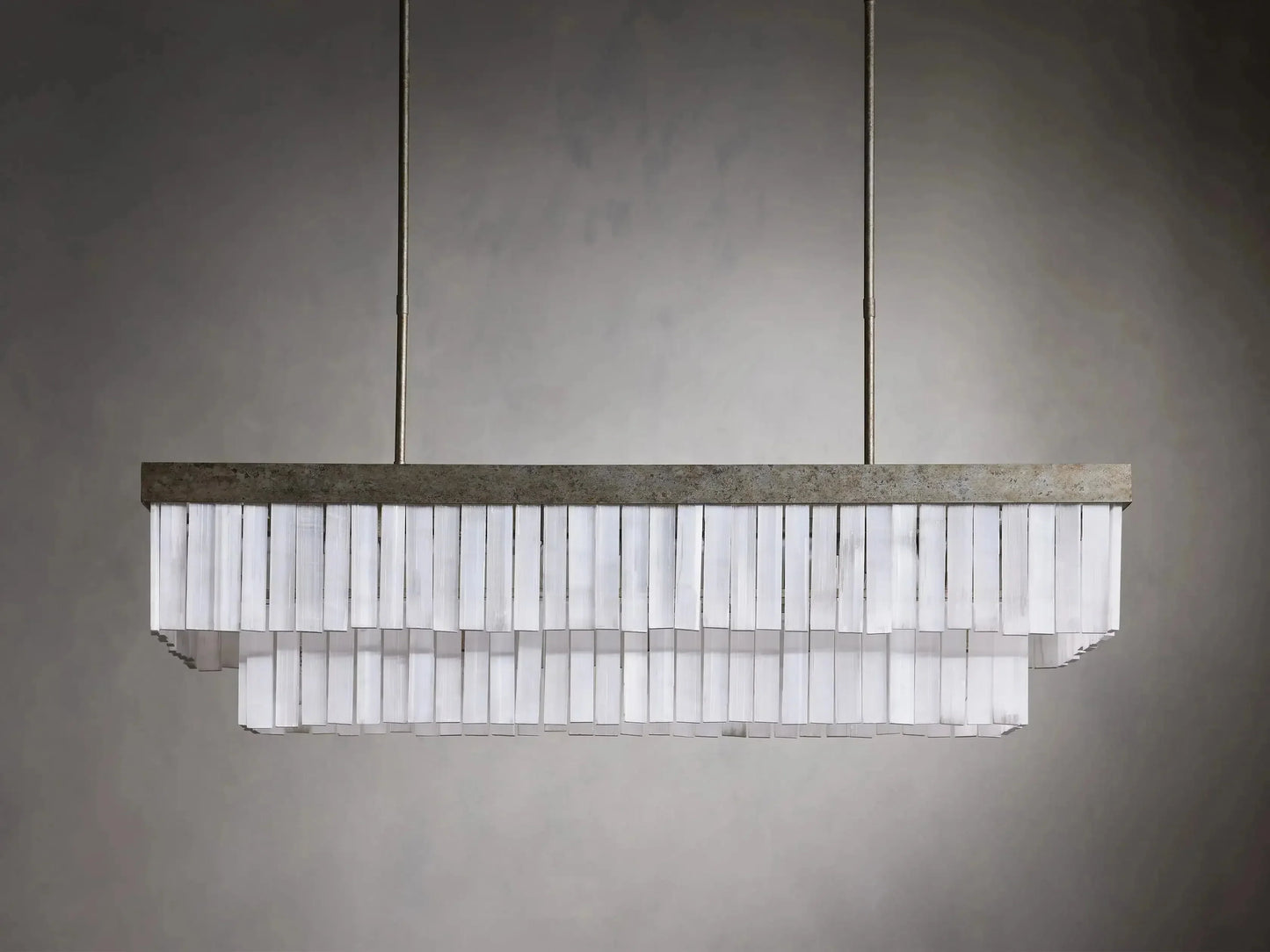 Cameron Rectangular Selenite Chandelier