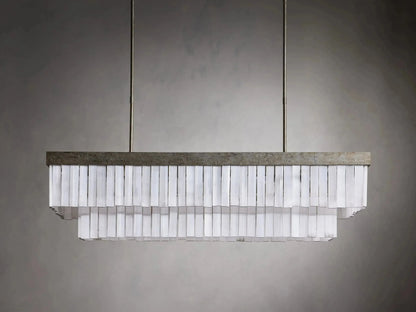 Cameron Rectangular Selenite Chandelier
