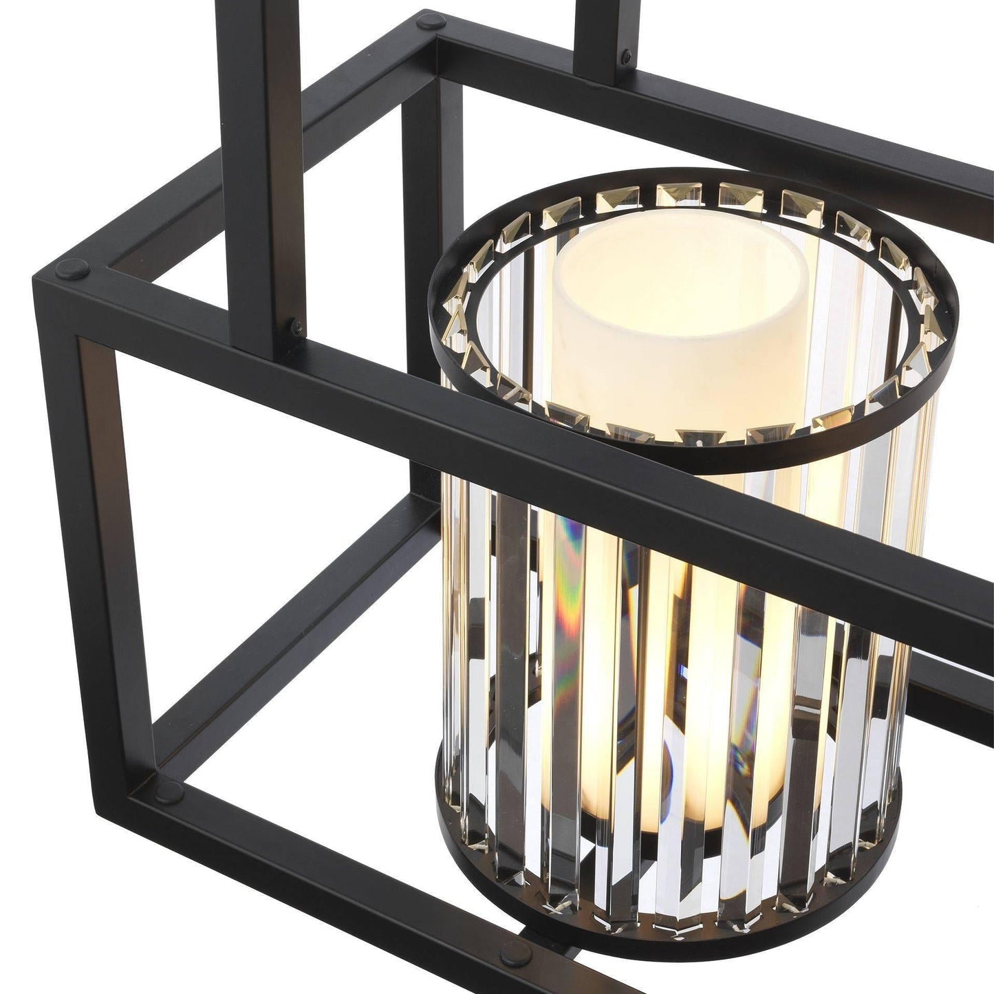 Carducci Modern Alabaster Chandelier - [Black] - Richardrider