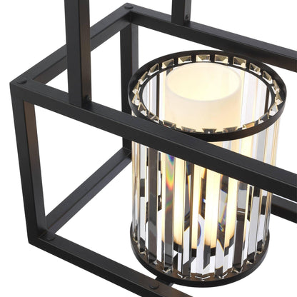 Carducci Modern Alabaster Chandelier - [Black] - Richardrider