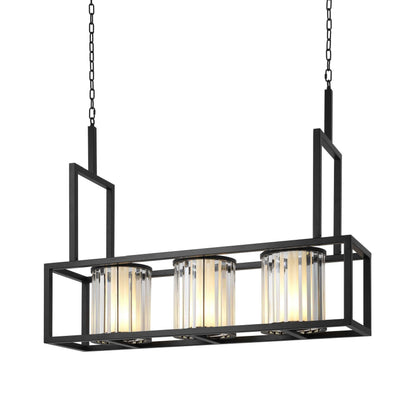 Carducci Modern Alabaster Chandelier - [Black] - Richardrider
