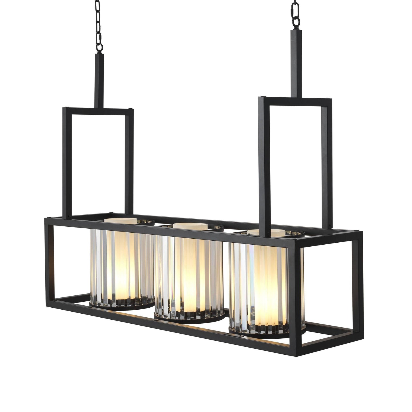 Carducci Modern Alabaster Chandelier - [Black] - Richardrider