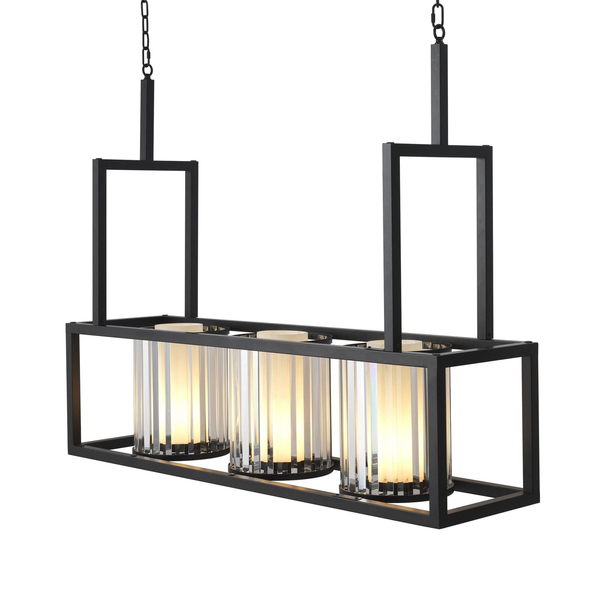Carducci Modern Alabaster Chandelier - [Black] - Richardrider