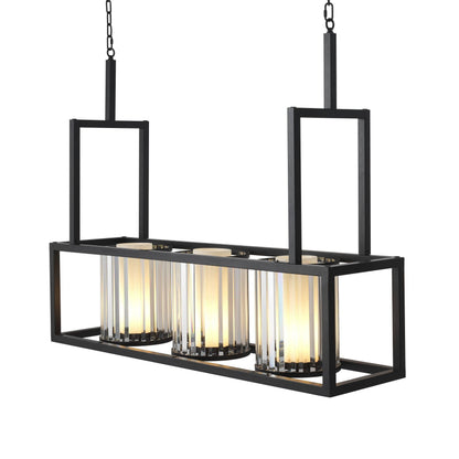 Carducci Modern Alabaster Chandelier - [Black] - Richardrider