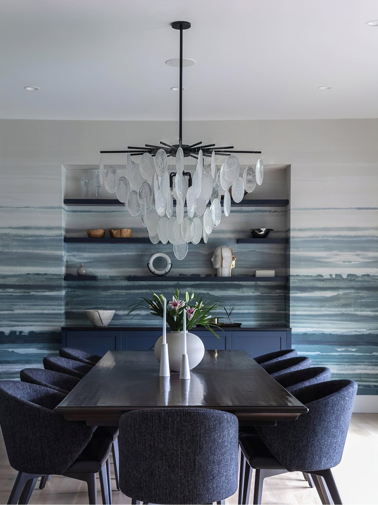 Cascading Selenite Disc Chandelier - Richardrider