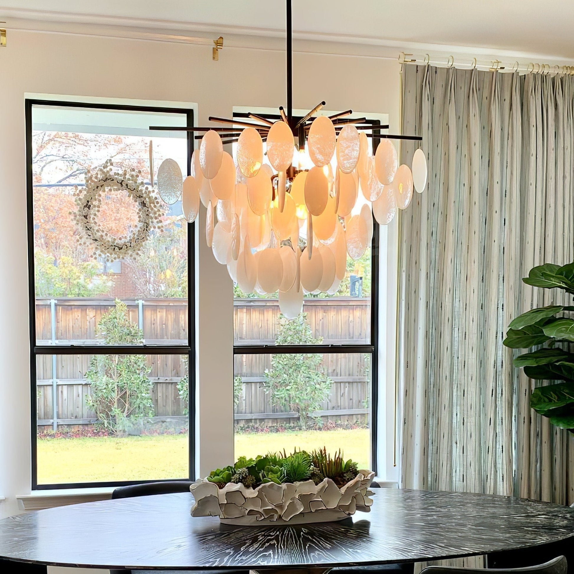 Cascading Selenite Disc Chandelier - Richardrider