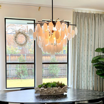 Cascading Selenite Disc Chandelier - Richardrider