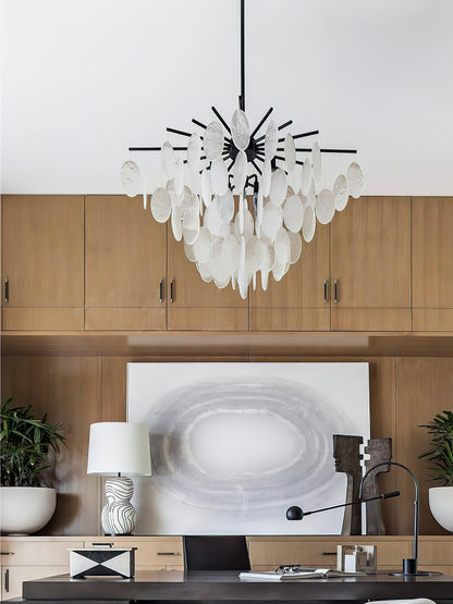Cascading Selenite Disc Chandelier - Richardrider