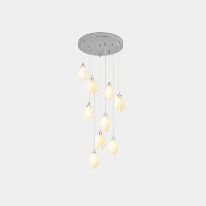 Galaxy Celeste Flora Crystal Spiral Chandelier