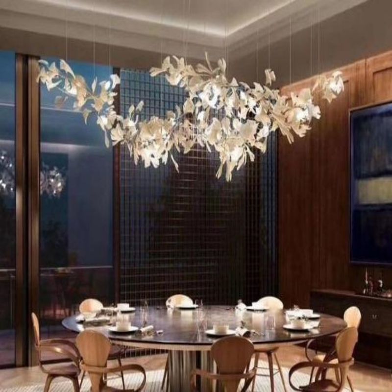 Ceramic Ginkgo Branch Chandelier Light - Richardrider