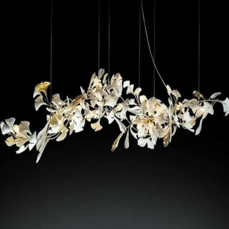 Ceramic Ginkgo Branch Chandelier Light - Richardrider