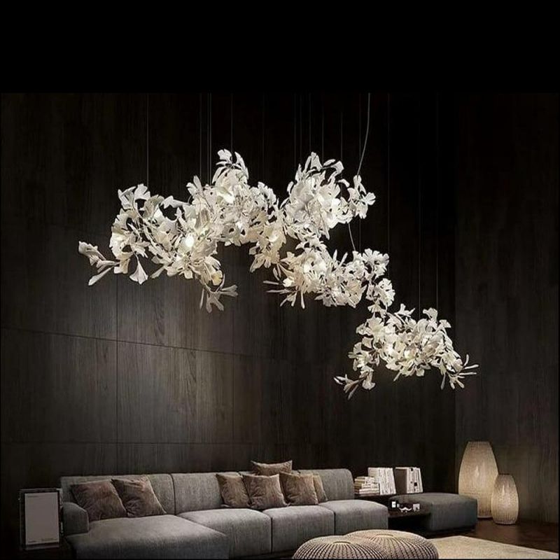 Ceramic Ginkgo Branch Chandelier Light - Richardrider