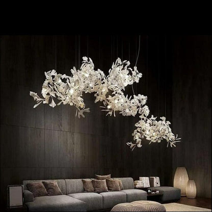 Ceramic Ginkgo Branch Chandelier Light - Richardrider