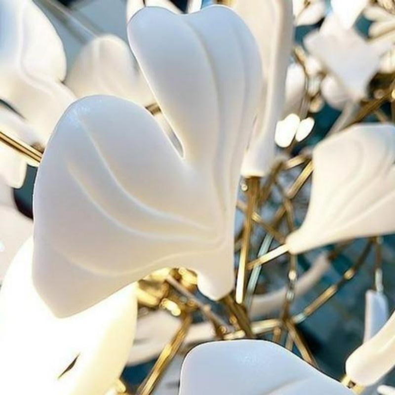 Ceramic Ginkgo Branch Chandelier Light - Richardrider