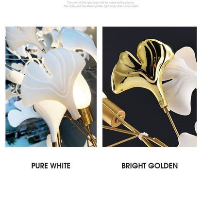 Ceramic Ginkgo Branch Chandelier Light - Richardrider