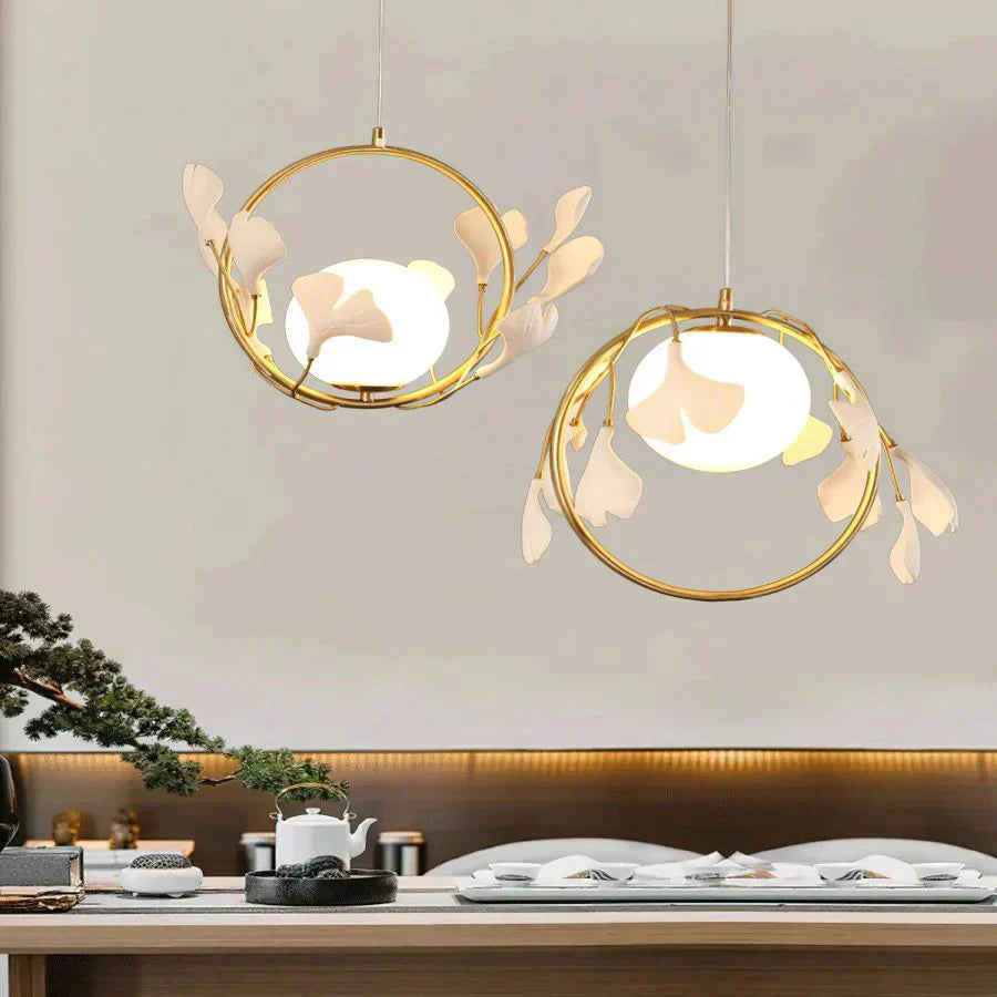 Ceramic Ginkgo Pendant Lamp - Richardrider